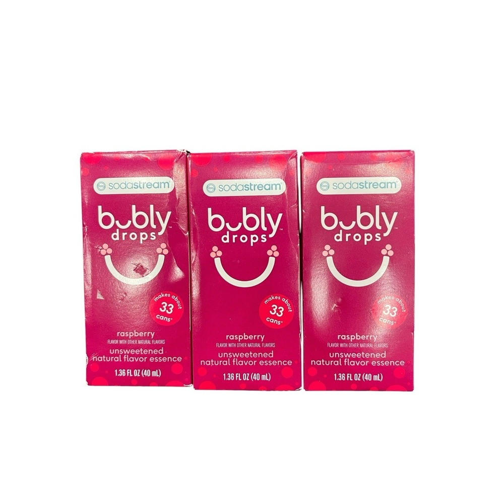 Sodastream Bubly Drops Raspberry flavor 40ml (Pack of 3).‎ 01/26/26